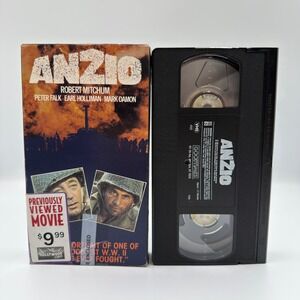 Anzio‎ VHS 1989 Robert Mitchum Peter Falk WWII War Movie GoodTimes Video PG